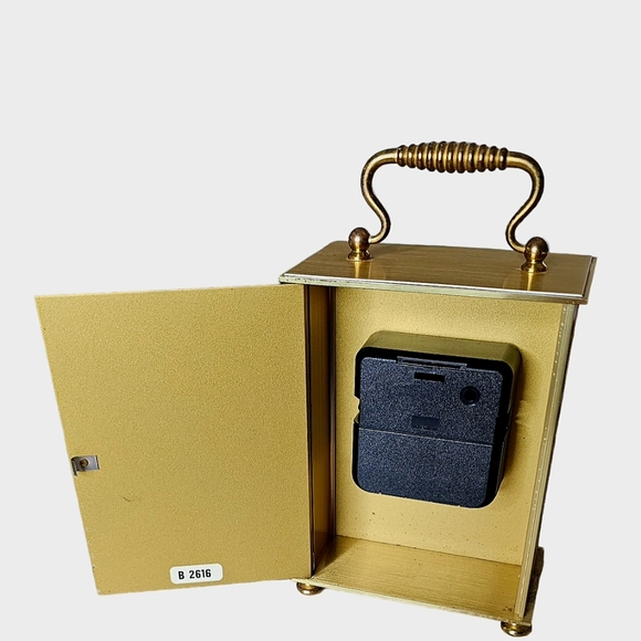 Vintage Bulova Quartz Brass Desk Carriage Clock Made in Germany - Picture 7 of 10